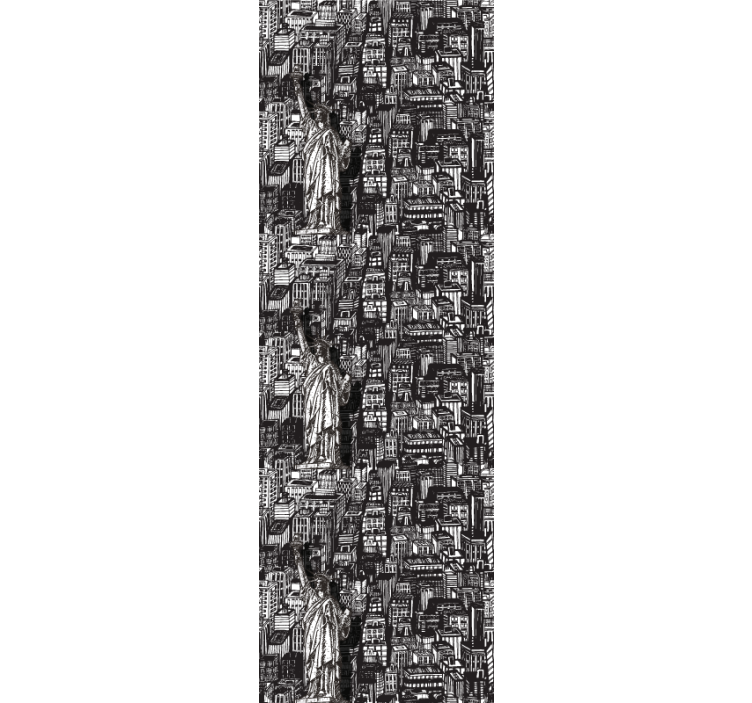 tapety mesto socha mestská koláž - Tenstickers