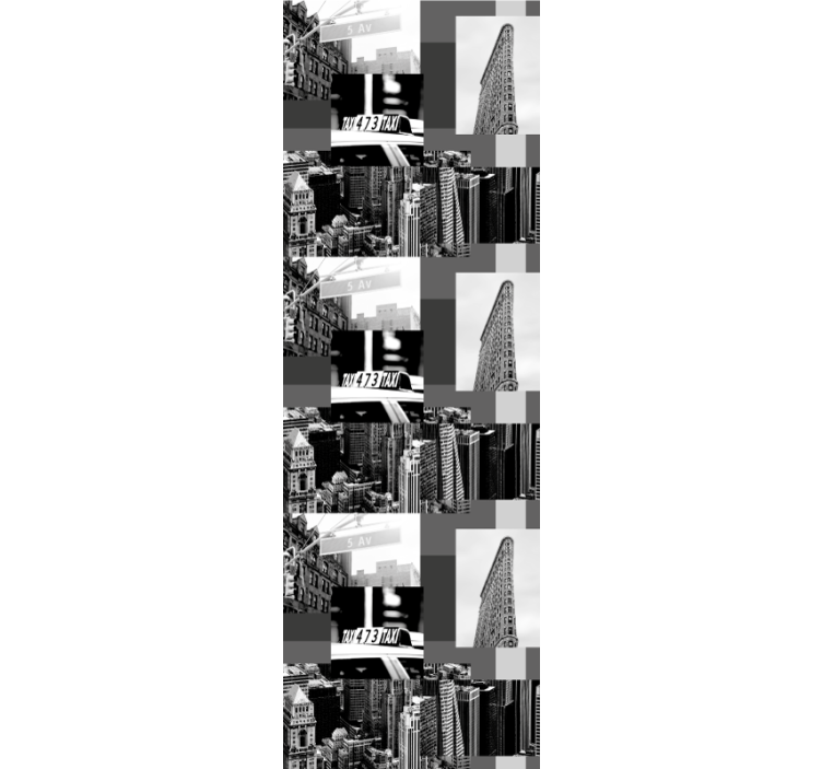 Piata avenue koláž new york tapeta - Tenstickers