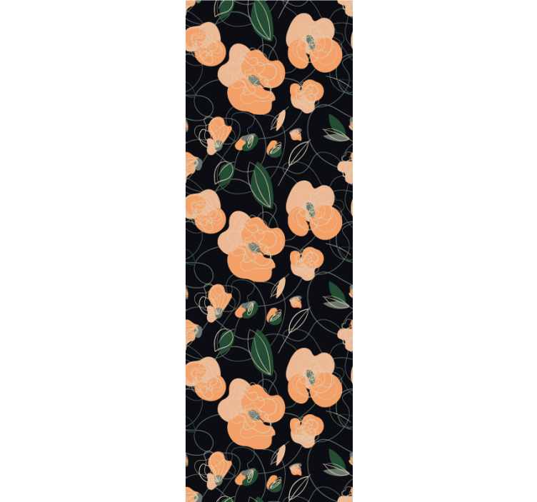 tapety na stenu kvety botanický vzor kvetu - Tenstickers