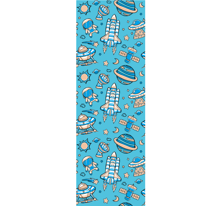 moderna tapeta na stenu fantázia o prieskume vesmíru - Tenstickers