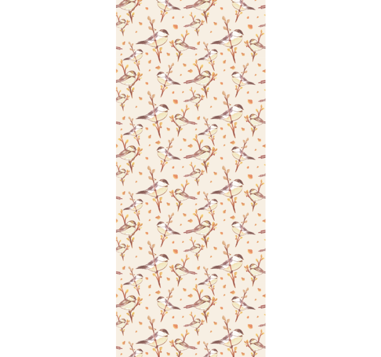 Aquarella vtáky na vetvách deti tapeta - Tenstickers