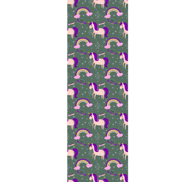 tapeta na stenu zvierata mýtické bytosti a farebné oblúky - Tenstickers