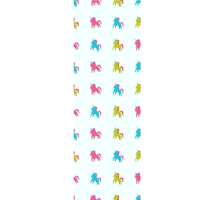 tapeta na stenu zvierata farebné jednorožce - Tenstickers