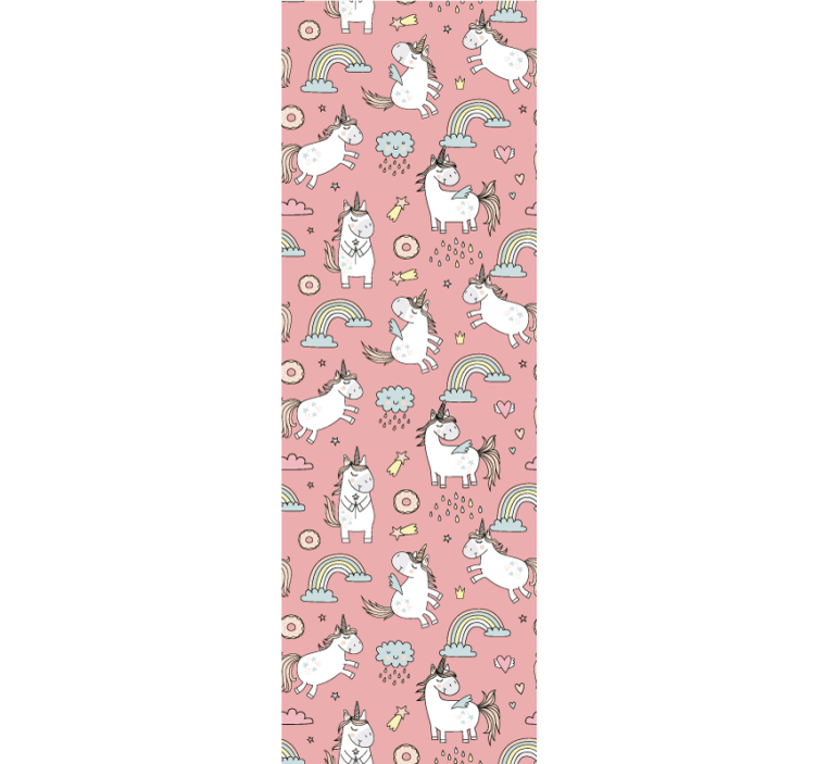 tapeta na stenu zvierata jednorožcové dúhy - Tenstickers