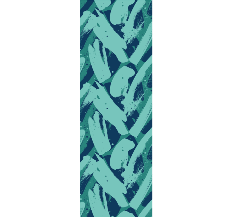 Zelená a modrá farba ťahy moderné tapety - Tenstickers