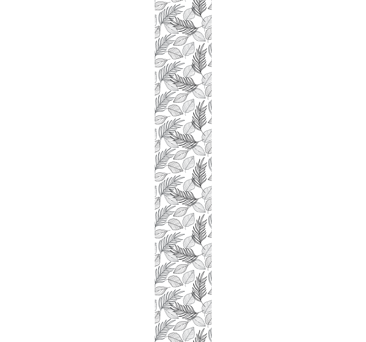 tapeta listy botanická lineárna - Tenstickers