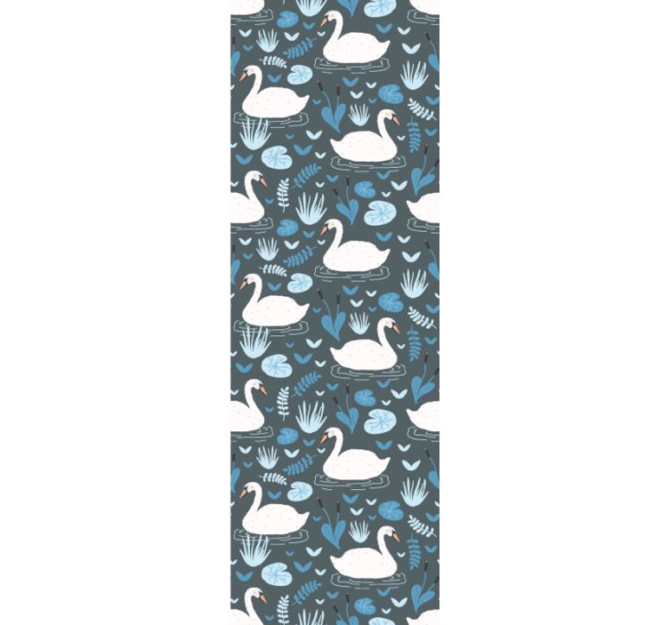 tapeta vtaky motív labutieho jazera - Tenstickers