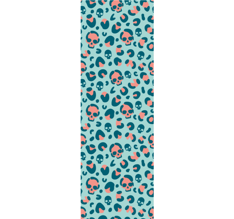 halloweenske tapety vzor lebiek - Tenstickers