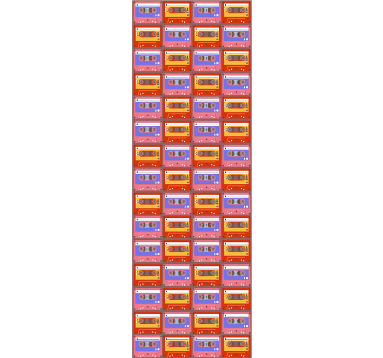 umelecké tapety retro kazetové pole - Tenstickers