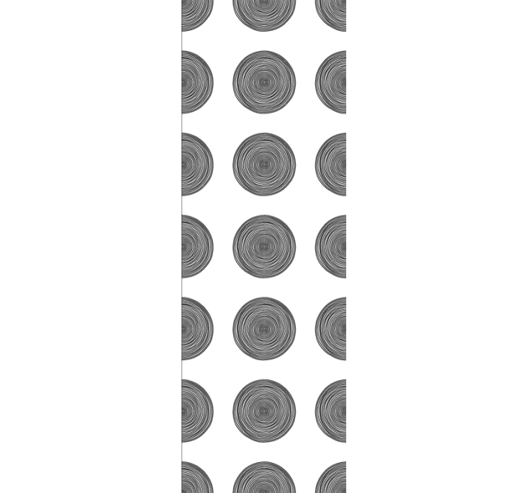 vzorované tapety kruhové vzory dreva - Tenstickers