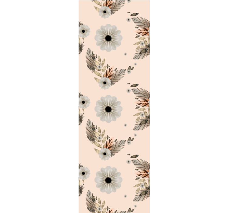 tapety na stenu kvety zloženie kvetov a listov - Tenstickers