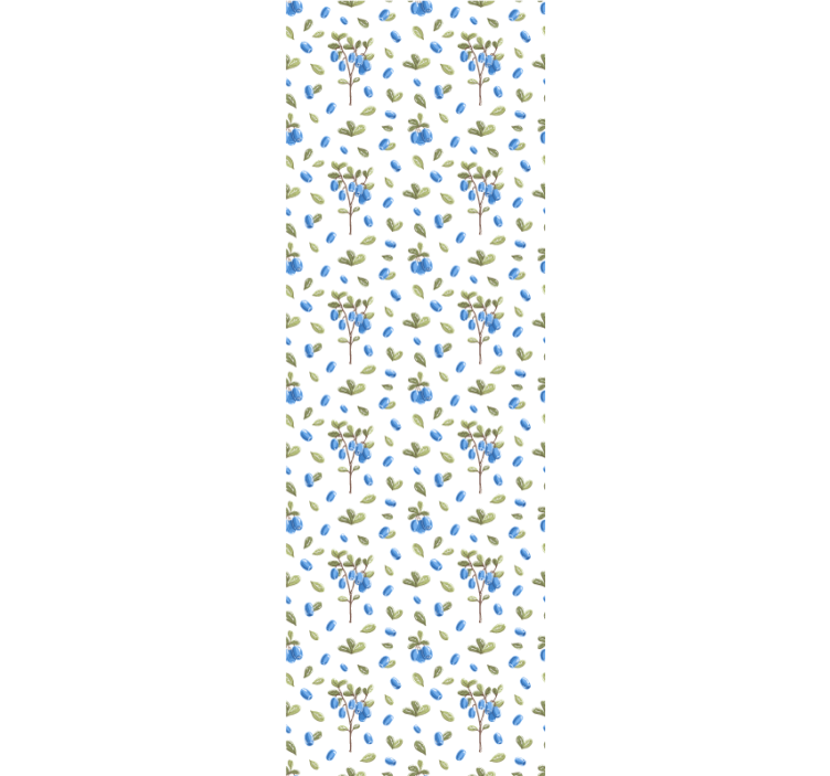 tapety na stenu kvety čučoriedkový botanický - Tenstickers