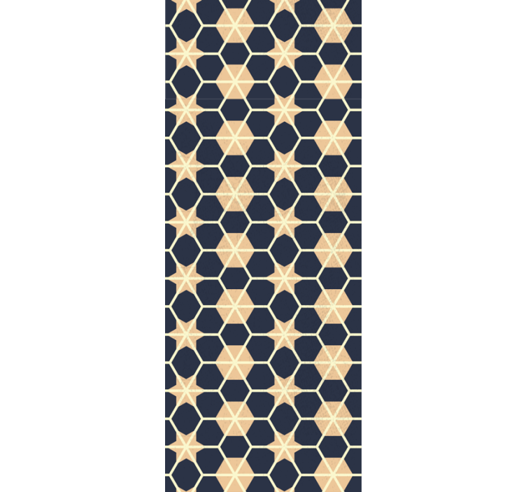 tapety do obývačky šesťhranný vzor hviezdy - Tenstickers