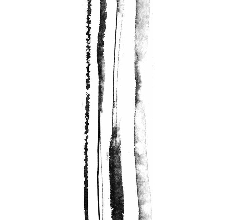 vertikálne pruhované tapety organický čiernobiely vzor - Tenstickers