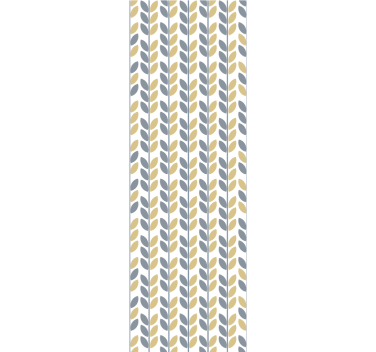 šedé a žlté vertikálne listy tapety - Tenstickers