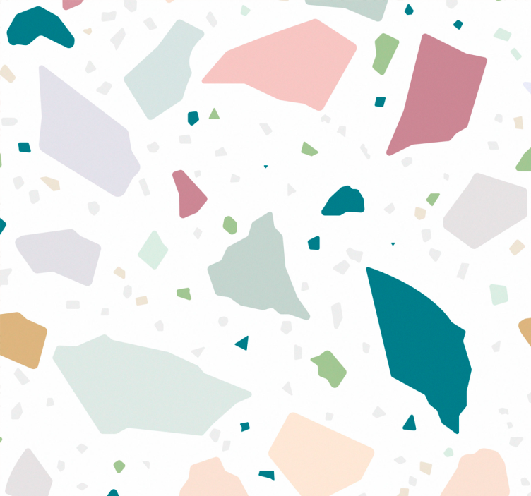 tapety do kuchyne farebné geometrické terazzo - Tenstickers