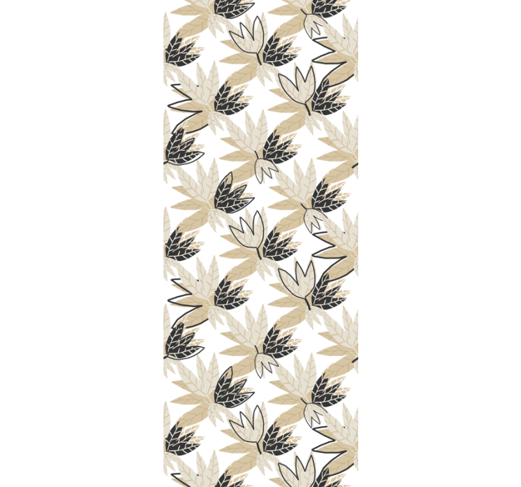 tapeta listy listový botanický dizajn - Tenstickers