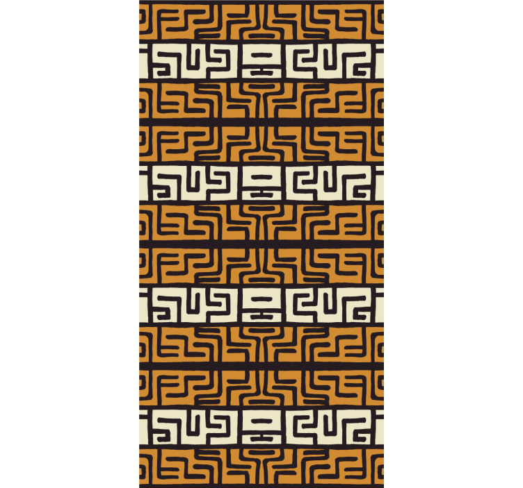 Africký štýl hnedý vzor abstraktné tapety - Tenstickers