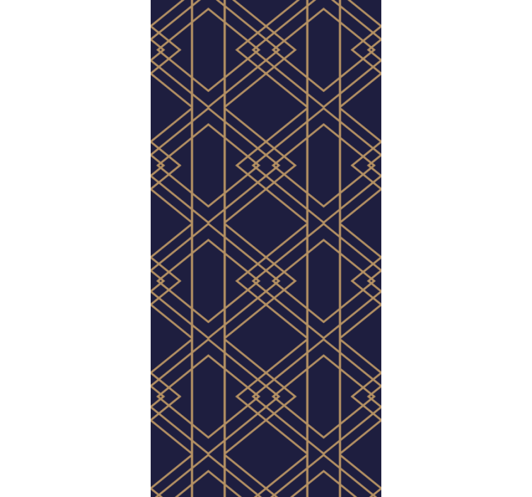 Zlaté prekladané štvorce umelecká výzdoba tapety - Tenstickers