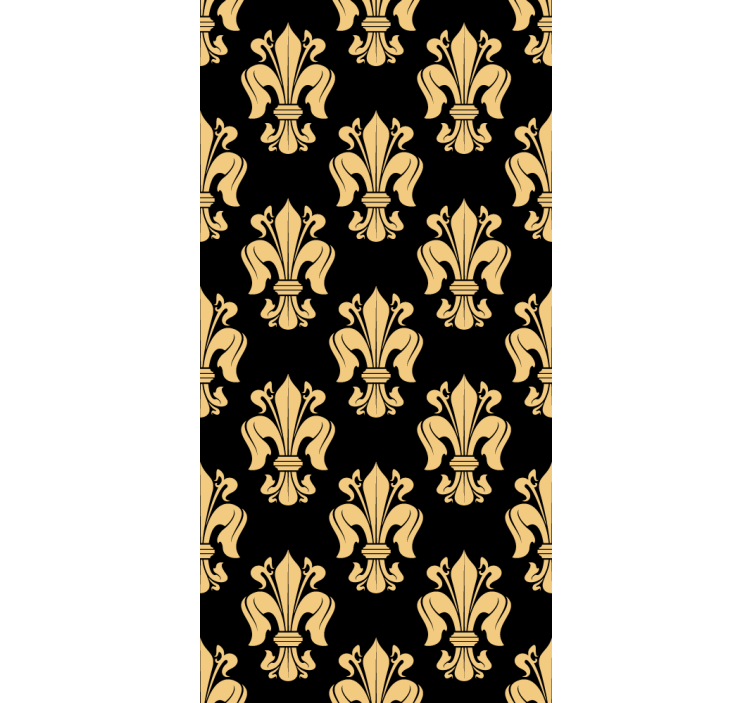 barokove tapety elegantný fleur-de-lis - Tenstickers