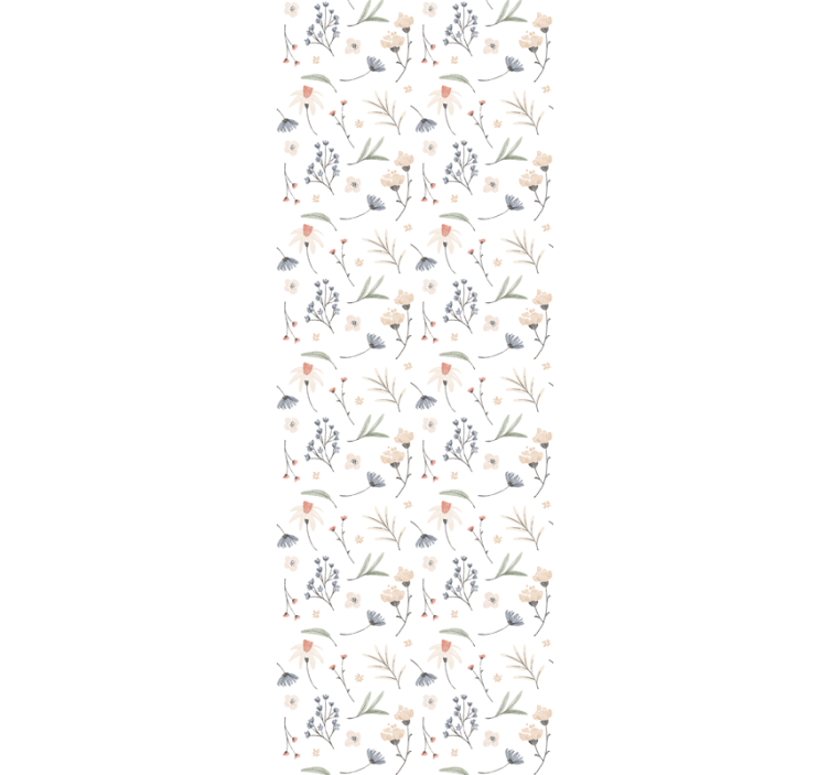 Roztomilá viacfarebná tapeta s kvetmi - Tenstickers