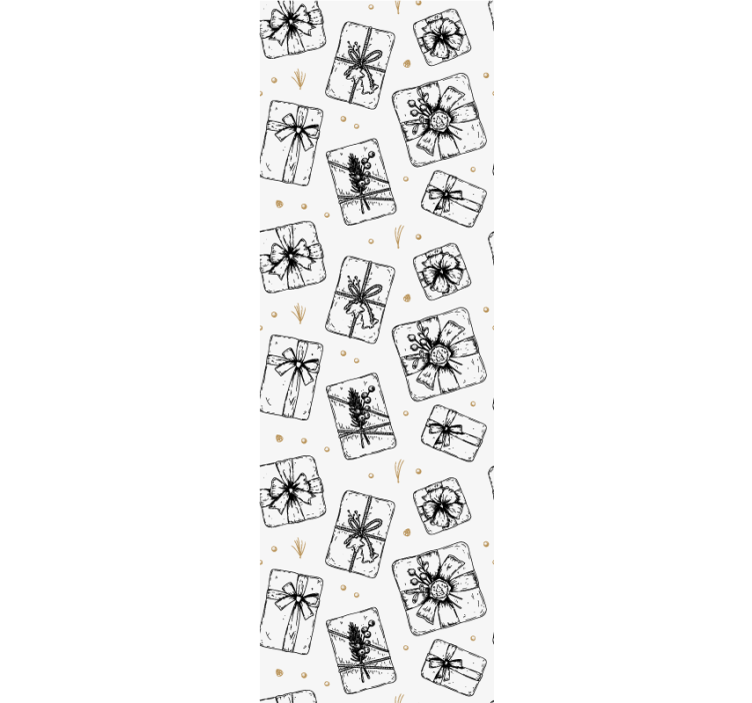 vianočné tapety vzory darčekových mašličiek - Tenstickers