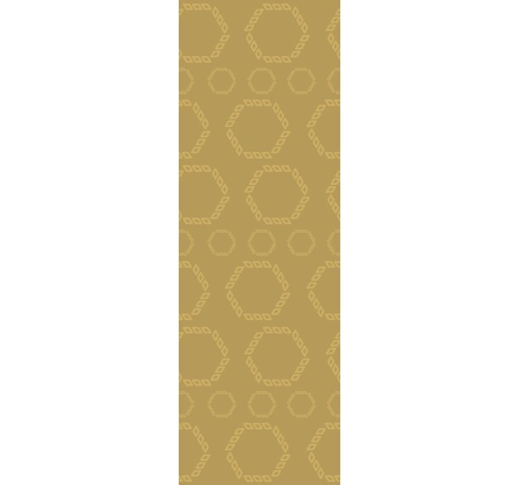 Zlaté šesťuholníkové vzory moderné tapety - Tenstickers