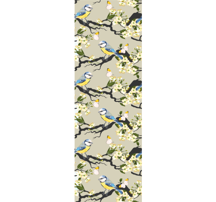 tapeta vtaky konáre sýkoriek - Tenstickers