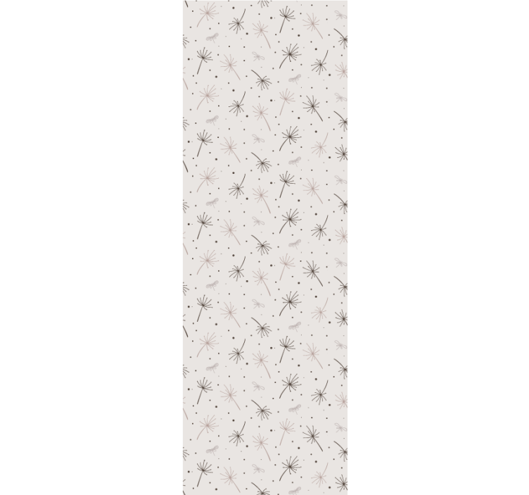 Tapeta s tenkými listami trávy v škandinávskom štýle - Tenstickers