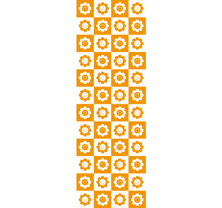 kvetinová tapeta usmievavý kvetinový vzor - Tenstickers