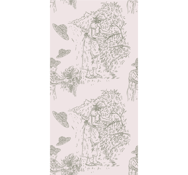 barokove tapety scéna vidieckej žatvy - Tenstickers