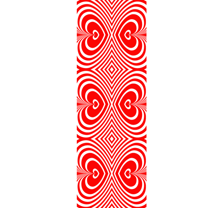 tapety geometrické vzory motív so vzorom srdca - Tenstickers