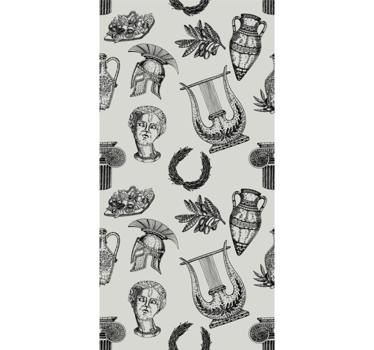 Abstraktné tapety so symbolmi starovekého ríma - Tenstickers