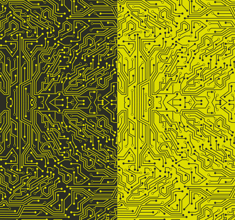 abstraktne tapety zložitosť obvodov - Tenstickers