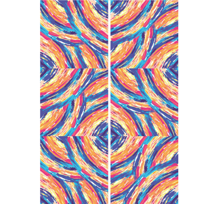 Viacfarebné ťahy štetcom umelecké tapety - Tenstickers