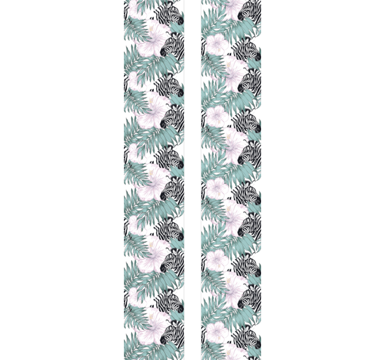 Zebra v záhrade zvieracích tapiet - Tenstickers