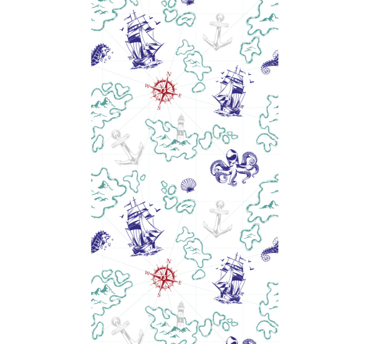 Mapa pokladu deti tapety pre deti - Tenstickers