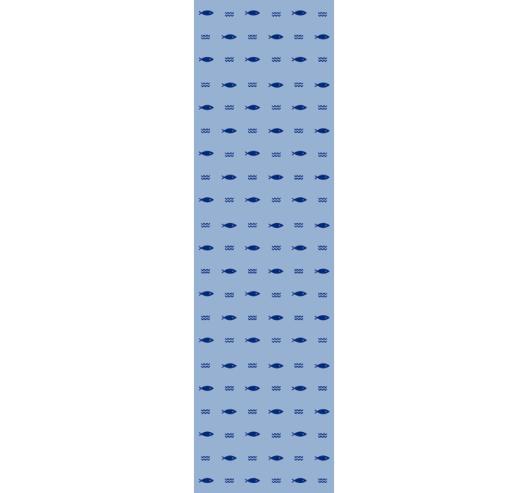 tapety s rybami podvodný modrý vzor - Tenstickers