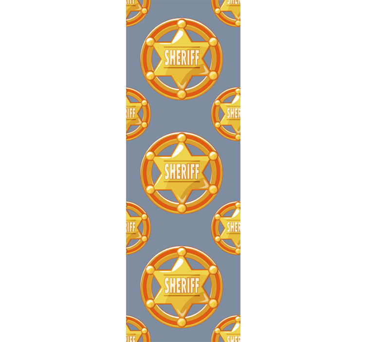 tapety na mieru vzor odznaku šerifa - Tenstickers