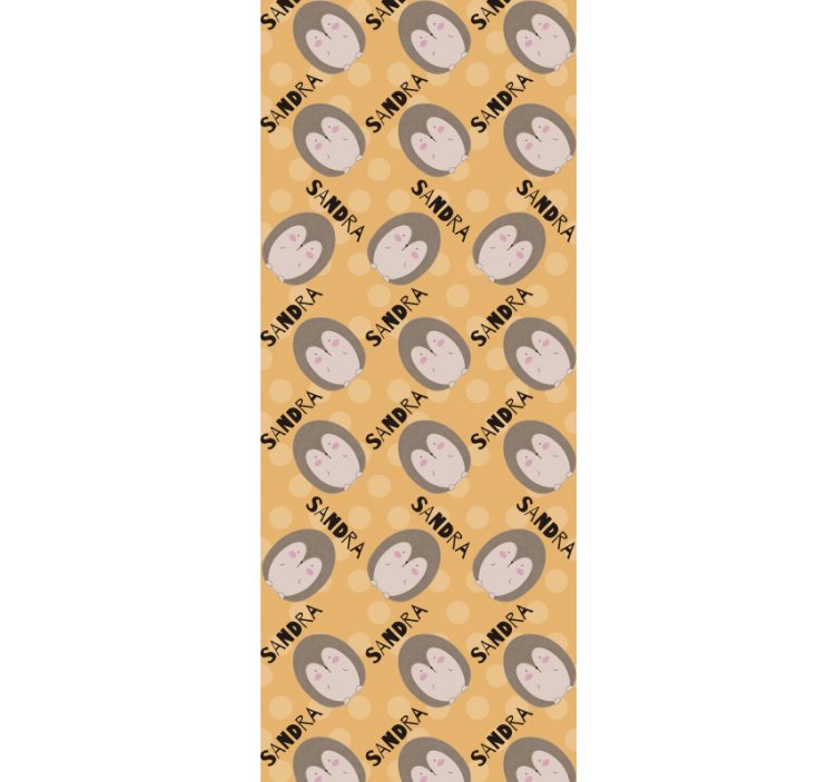 tapety do škôlky vlastný vzor ježka - Tenstickers