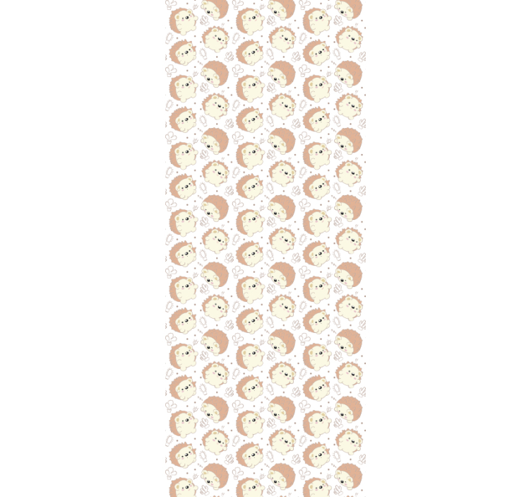 tapeta do detskej izby motív ježka - Tenstickers