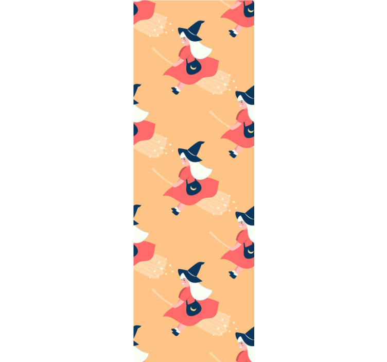 halloweenske tapety magické figúrky čarodejníc - Tenstickers