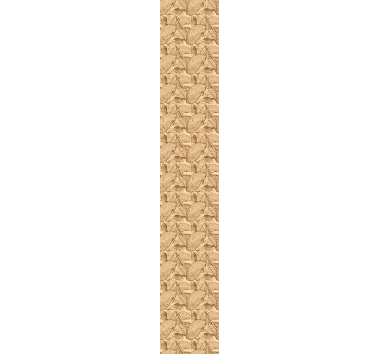 tapety s rybami vzor fosílnych škrupín - Tenstickers