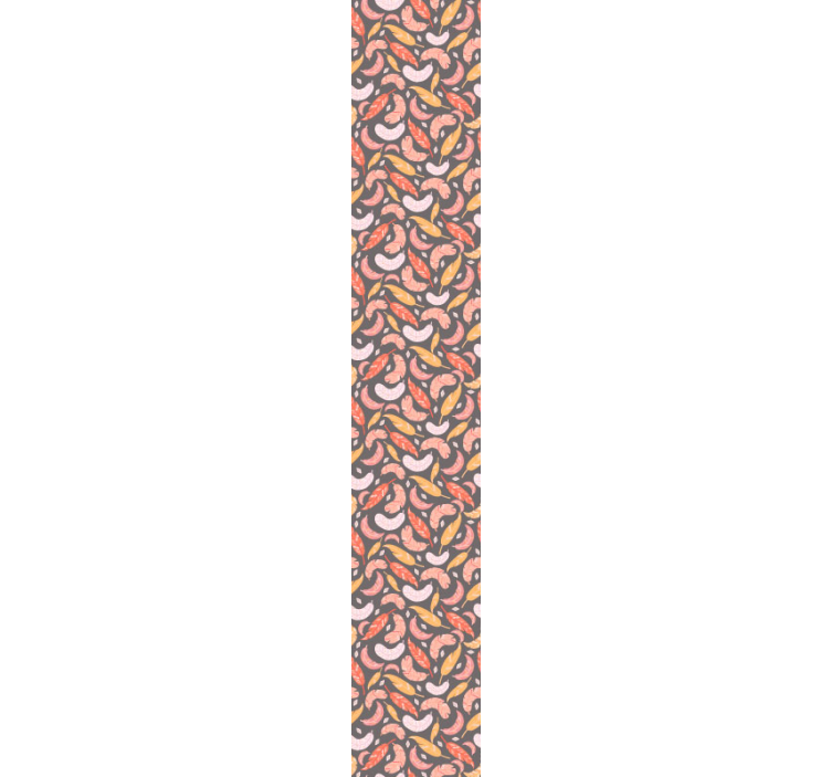 tapeta listy farebný vzor peria - Tenstickers