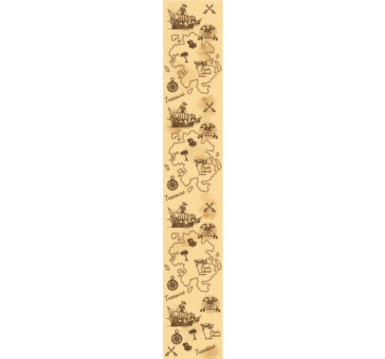 Detská tapeta ostrova pokladov - Tenstickers