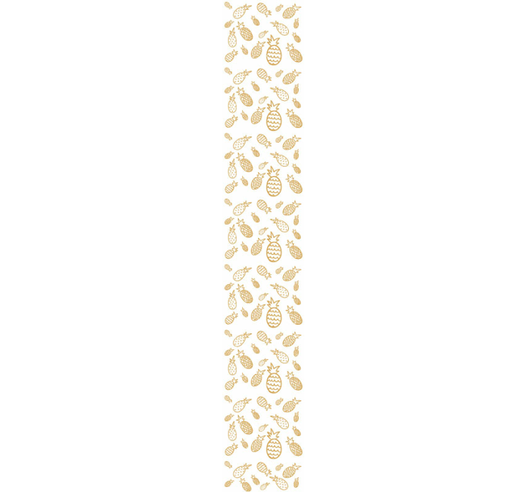 Ananásový vzor abstraktné tapety - Tenstickers