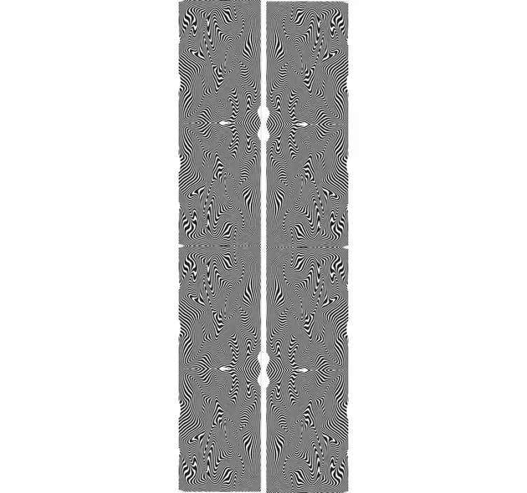 3d efekt zebra tapety - Tenstickers