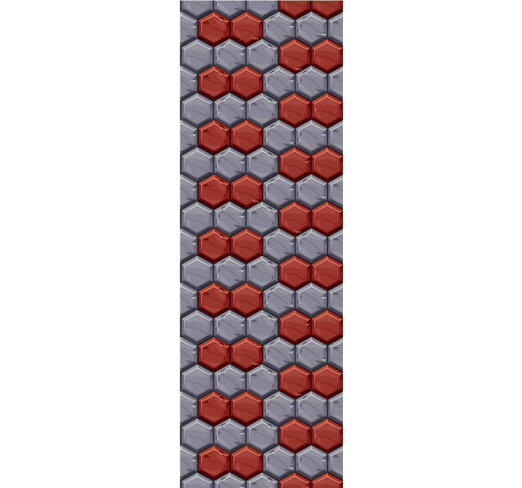 tapety geometrické vzory šesťuholníková harmónia - Tenstickers