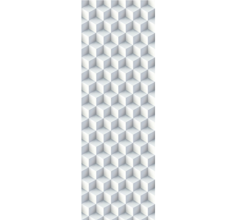 3d biele kocky 3d tapety - Tenstickers