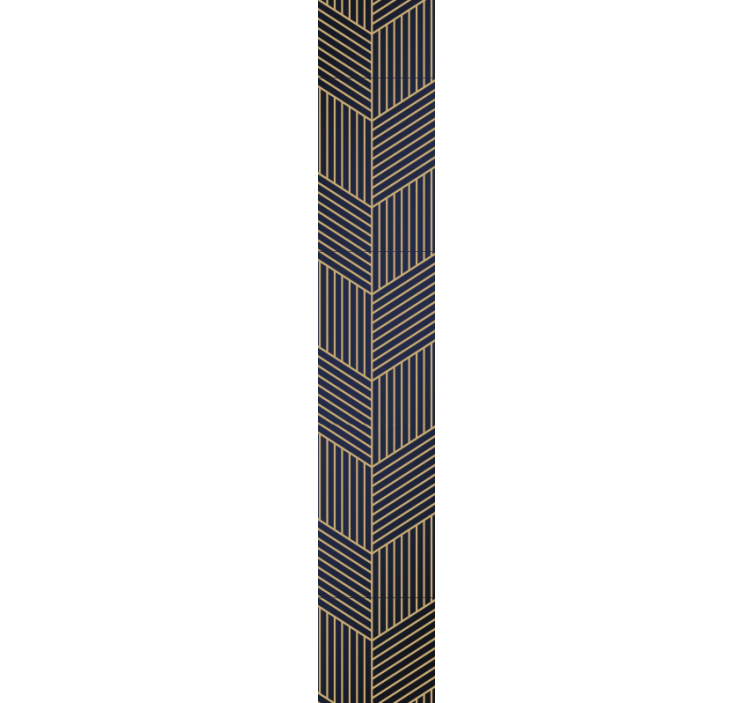 Zlaté geometrické čiary abstraktné tapety - Tenstickers